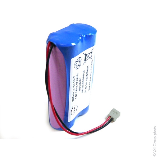 [ENIMGL00381] Pack(s) Batterie Li-Ion 2x 18650  2S1P ST1 F100 7.2V 3.5Ah JST