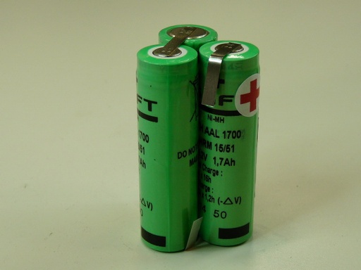 [ENIMXH0013] Pack(s) Batterie Nimh 3x AA 3S1P ST3 3.6V 1.6Ah T2