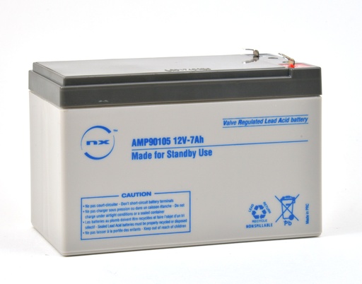 [ENIAMP90105] Unité(s) Batterie plomb AGM NX 7-12 Standby 12V 7Ah F4.8