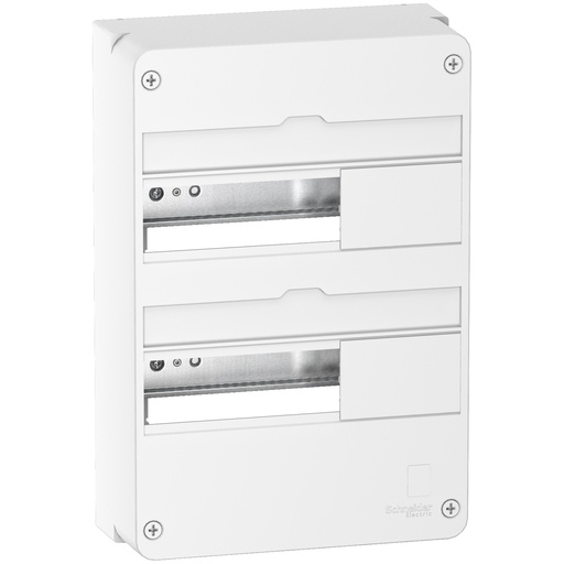 [SCHR9H13402] Resi9 - Coffret en saillie Blanc (RAL 9003)- 2 rangées de 13 modules