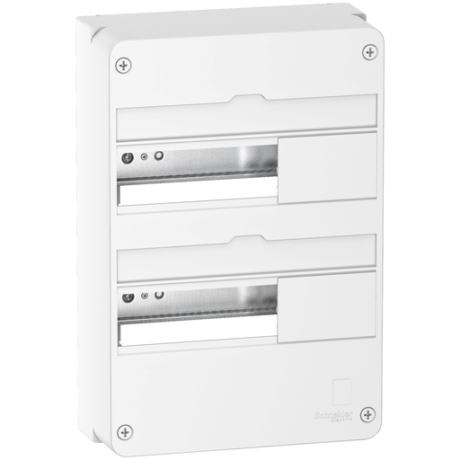 [SCHR9H13402] Resi9 - Coffret en saillie Blanc (RAL 9003)- 2 rangées de 13 modules