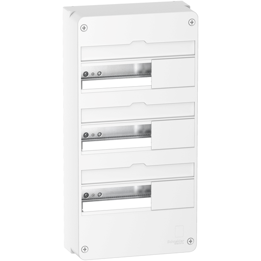 [SCHR9H13403] Resi9 - Coffret en saillie Blanc (RAL 9003)- 3 rangées de 13 modules
