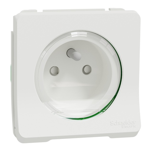 [SCHMUR39133] Mureva Styl - Prise courant 2P+T - composable - IP55 IK08 - connex auto - blanc