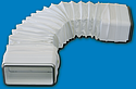 [UNV831020] Conduit rectangulaire PVC souple + 2 manchons et joints 55 x 220mm, gamme TUBPLA