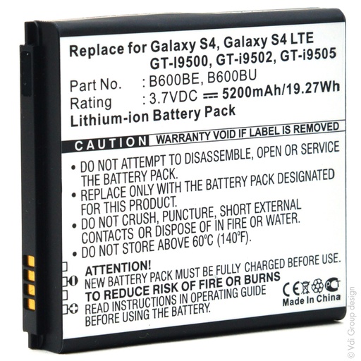 [ENIGML90423] Blister(s) x 1 Batterie téléphone portable pour Samsung 3.7V 5200mAh