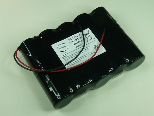 [ENIMGA00103] Pack(s) Batterie alcaline 10x LR20 10S1P ST5 15V 19.76Ah F200