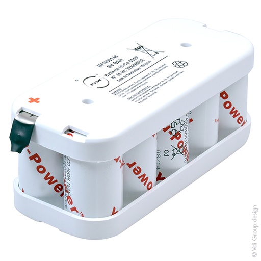 [ENIMFN00148] Pack(s) Batterie eclairage secours 10xDH4-5/70 HT 5S2P ST2 6V 8Ah Cosse