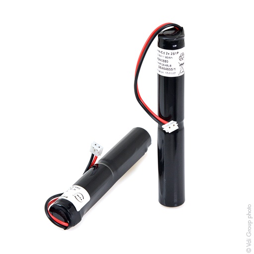 [ENIMGN0880] Pack(s) Batterie eclairage secours 2 x AA ST4 (2 packs) 2.4V 800mAh JST