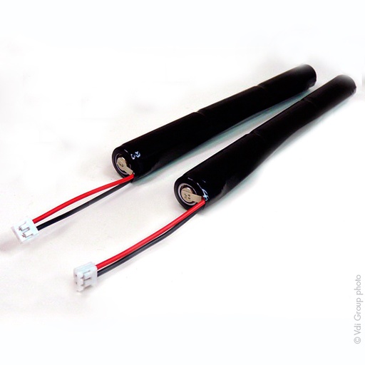 [ENIMGN0881] Pack(s) Batterie eclairage secours (2x) 3x AA HT 3S1P ST4 3.6V 800mAh JST