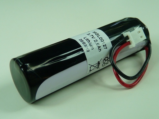 [ENIMGL00127] Pack(s) Batterie Li-Ion 1x 18650 + PCM 3.6V 3.5Ah Molex