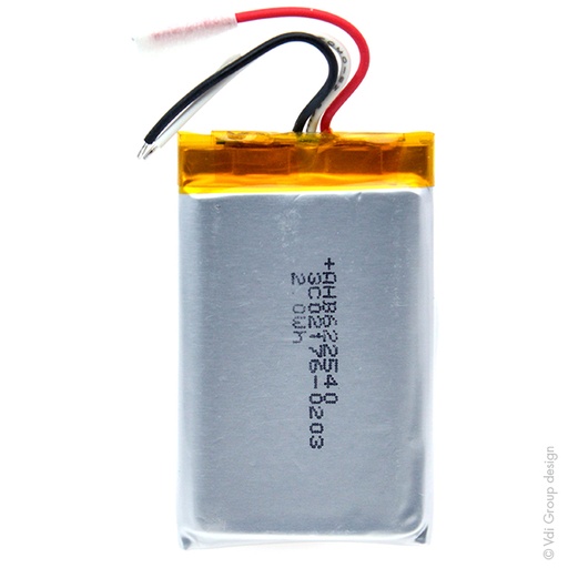 [ENIARL7305] Batterie(s) Batterie Li-Po 1S1P ICP622540PMT+ PCM UN38.3 3.7V 550mAh fils