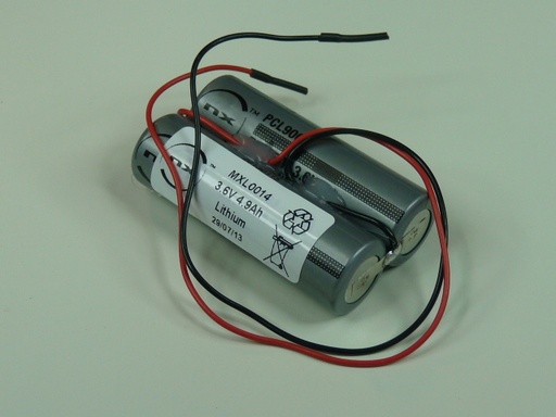 [ENIMXL0014] Batterie(s) Batterie lithium 2x ER14505 1S2P ST1 3.6V 5.4Ah F150