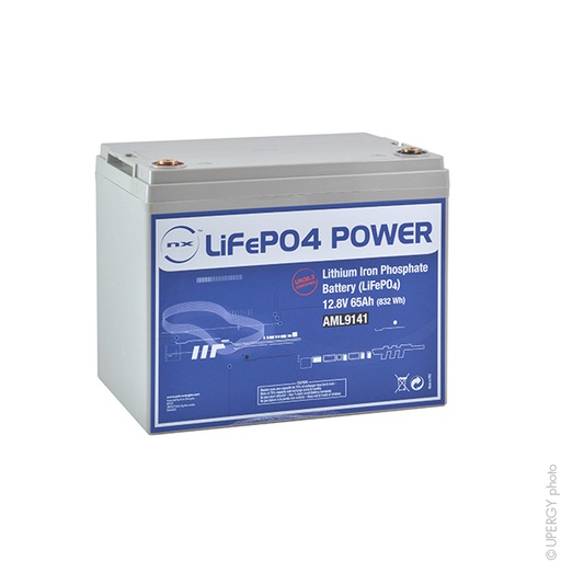 [ENIAML9141] Unité(s) Batterie Lithium Fer Phosphate NX LiFePO4 POWER UN38.3 (832Wh) 12.8V 65