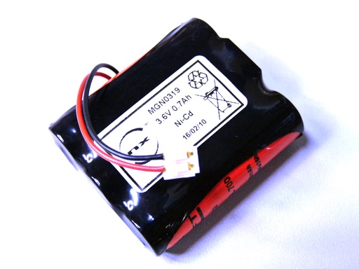 [ENIMGN0319] Accumulateur(s) Batterie Nicd 3x AA 3S1P ST1 3.6V 700mAh JST