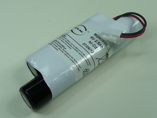 [ENIMGN0605] Pack(s) Batterie Nicd 5x C 5S1P ST5 6V 2500mAh Molex