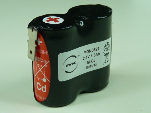 [ENIMGN0622] Pack(s) Batterie Nicd 2x SC VRE 2S1P ST1 2.4V 1300mAh Fast