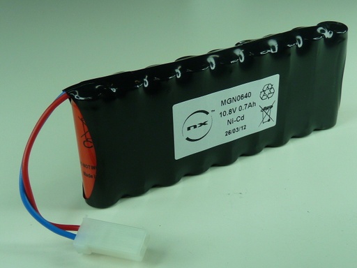 [ENIMGN0640] Pack(s) Batterie Nicd 9x AA 9S1P ST1 10.8V 700mAh AMP
