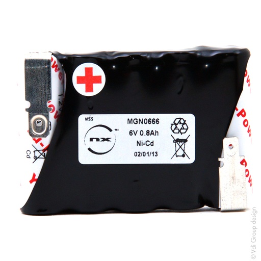 [ENIMGN0666] Pack(s) Batterie eclairage secours 5x AA 5S1P ST1 6V 800mAh Fast