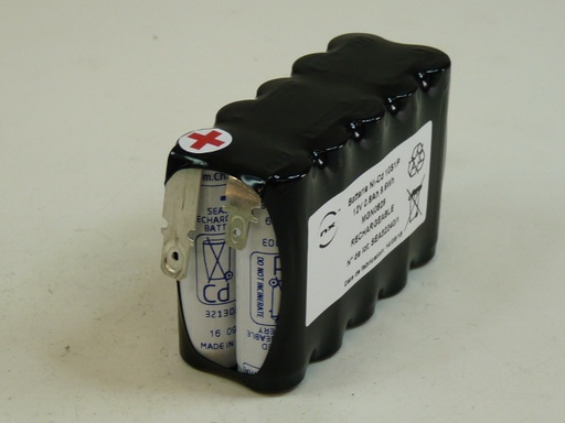 [ENIMGN0829] Pack(s) Batterie Nicd 10xAA HT 10S1P ST2 12V 0.8Ah