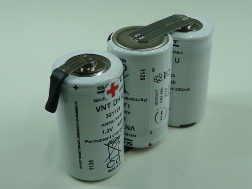 [ENIMXN0017] Pack(s) Batterie Nicd 3x D VNT 3S1P ST1 3.6V 4.2Ah HBL
