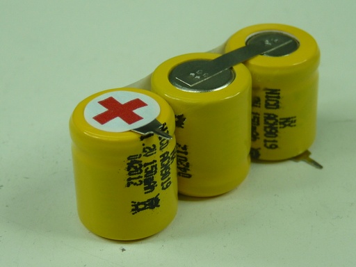 [ENIMXN0045] Pack(s) Batterie Nicd 3x 1/3AA NX 3S1P ST1 3.6V 150mAh P2