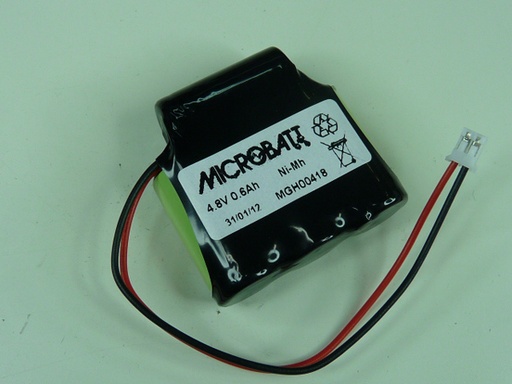 [ENIMGH00418] Pack(s) Batterie Nimh 4x 2/3AA MB 4S1P 4.8V 600mAh PHR2