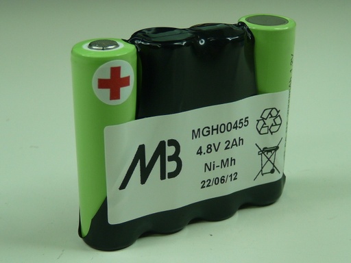 [ENIMGH00455] Pack(s) Batterie Nimh 4x AA NX 4S1P ST1 4.8V 2000mAh S