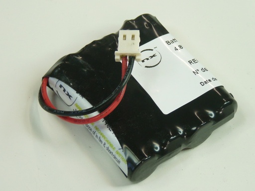 [ENIMGH00488] Pack(s) Batterie Nimh 4x AAA 4S1P ST1 4.8V 800mAh MOLEX