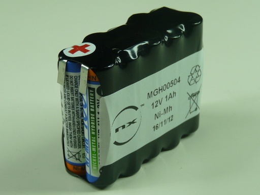 [ENIMGH00504] Pack(s) Batterie Nimh 10x AAA 10S1P ST2 12V 800mAh T2