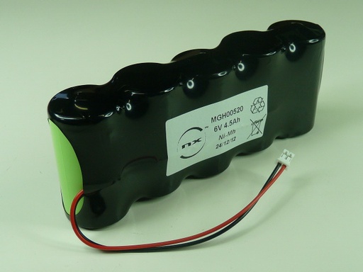 [ENIMGH00520] Pack(s) Batterie Nimh 5x C 5S1P ST1 6V 4500mAh JST