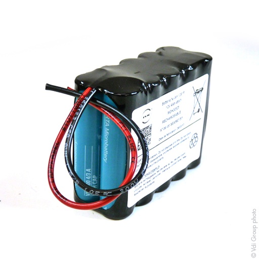 [ENIMGH00525] Pack(s) Batterie Nimh 10x 4/3A 10S1P ST2 12V 3800mAh Fils