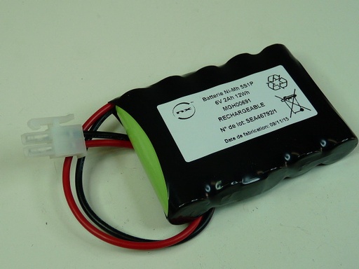 [ENIMGH00691] Pack(s) Batterie Nimh 5xAA 5S1P ST1 F150 6V 2Ah 5557