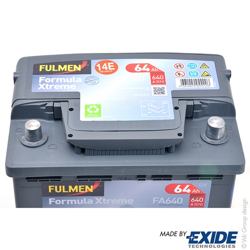 [ENIBPA7004] Batterie(s) Batterie voiture FULMEN Formula Xtreme FA640 12V 64Ah 640A