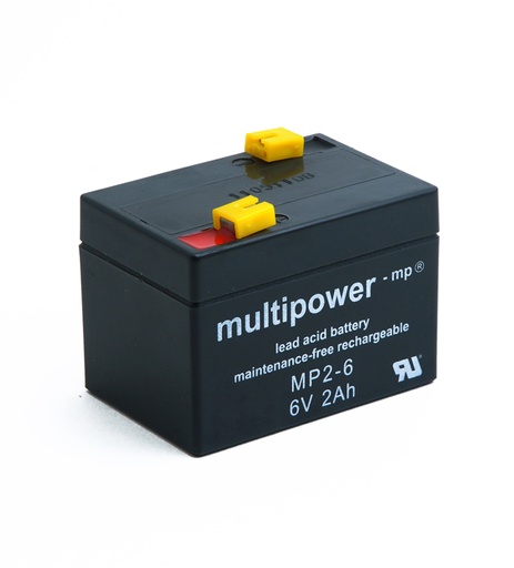 [ENIAMP1006] Batterie(s) Batterie plomb AGM MP2-6 6V 2Ah F4.8
