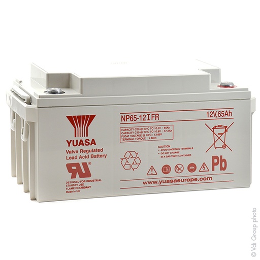 [ENIAMP92118] Batterie(s) Batterie plomb AGM YUASA NP65-12IFR 12V 65Ah M6-F