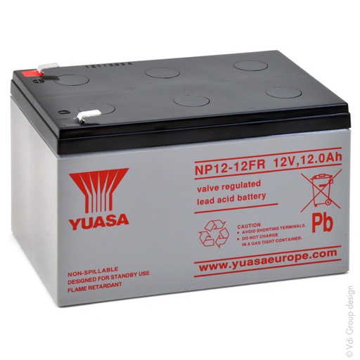 [ENIAMP9231] Batterie(s) Batterie plomb AGM YUASA NP12-12FR 12V 12Ah F6.35