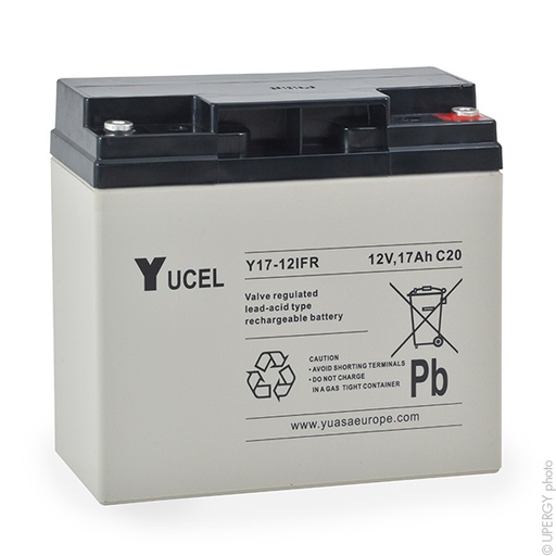 [ENIAMP9254] Unité(s) Batterie plomb AGM YUCEL Y17-12IFR 12V 17Ah M5-F