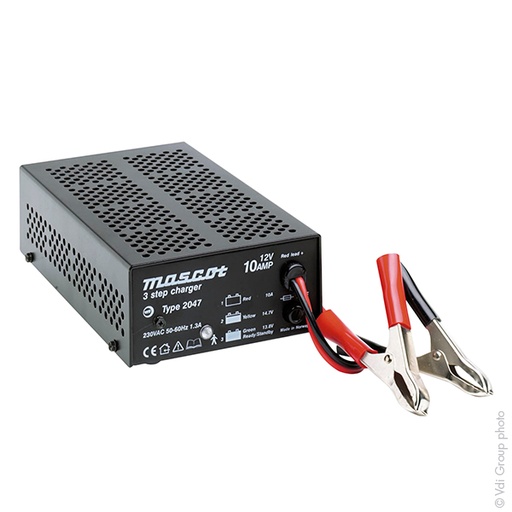 [ENICEP5174] Unité(s) Chargeur plomb 24V/5A 230V Mascot 2047 - pinces crocodiles (Intelligent