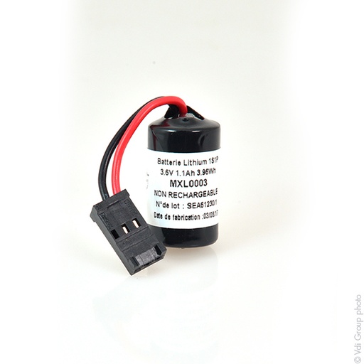 [ENIMXL0003] Pile(s) Pile lithium SL-750 1/2AA 3.6V 1.1Ah BERG