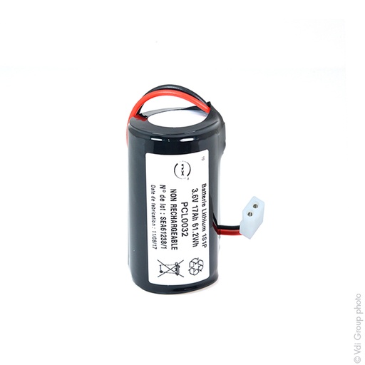 [ENIPCL0032] Unité(s) Pile lithium LS33600 D 3.6V 17Ah Molex