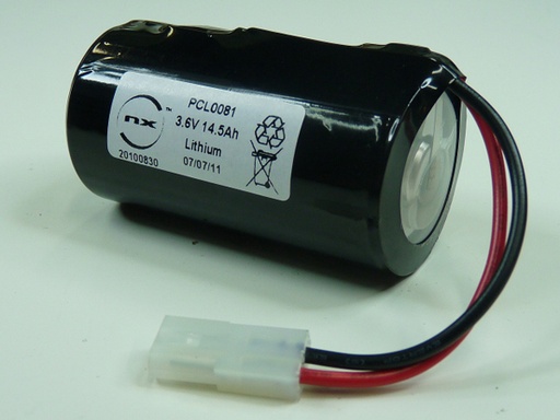 [ENIPCL0081] Unité(s) Pile lithium ER34615M 3.6V 14.5Ah Molex