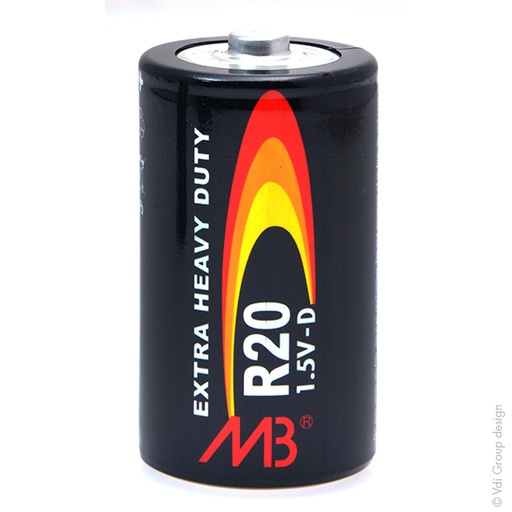[ENIPCS9504] Blister(s) x 2 Pile saline blister x 2 MB R20 - D 1.5V 5500mAh