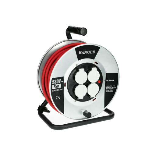 [PLA558075] Enrouleur électrique H07RN-F 3G 2,5 mm² avec flasque en acier 40m