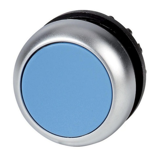 [EAT216600] Bouton-poussoir, plat, bleu, à rappel