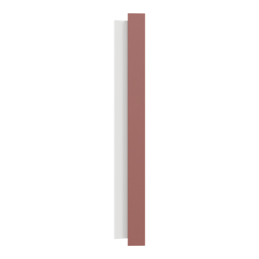 [SCHS905708] Odace - plaque de finition 4 postes - couleur Rose grenat