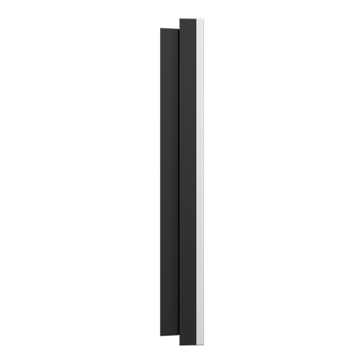 [SCHS913704] Odace Métal - plaque de finition 2 postes - effet Aluminium support noir