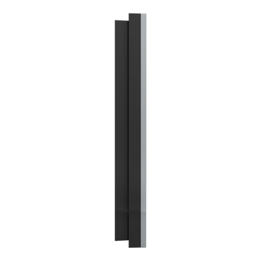 [SCHS915706] Odace Métal - plaque de finition 3 postes - effet Titane support noir