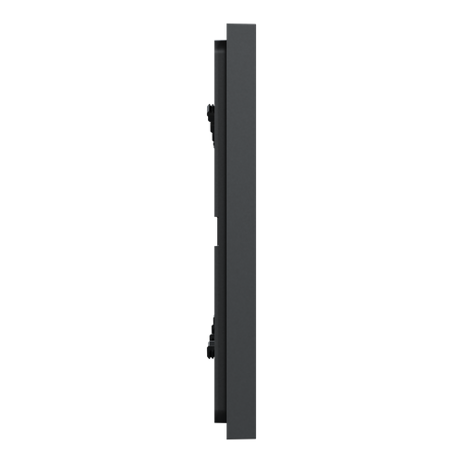 [SCHNU600854] Unica Déco Essentielle - Plaque de finition - Anthracite - 4 postes horiz vert