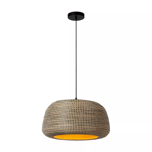 [LUC10450/47/43] MADUKA Suspension-Brun-1xE27-40W-Jonc d.