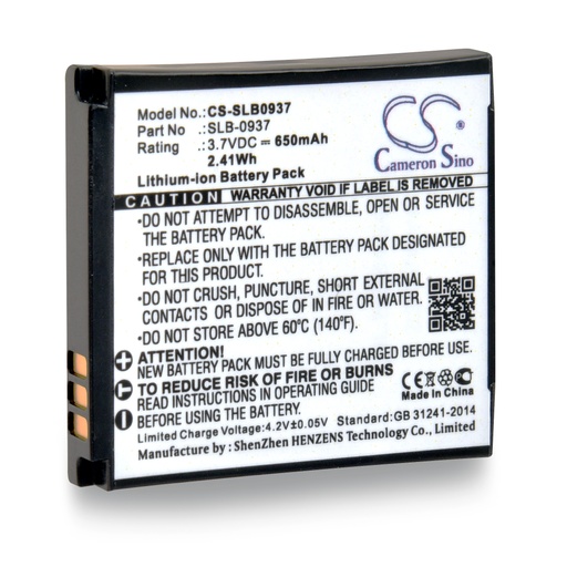 [ENIFML90203] Batterie(s) Batterie appareil photo - caméra 3.7V 650mAh